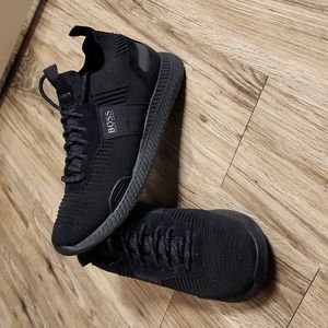 Black Hugo Boss Sock Trainers/Sneakers